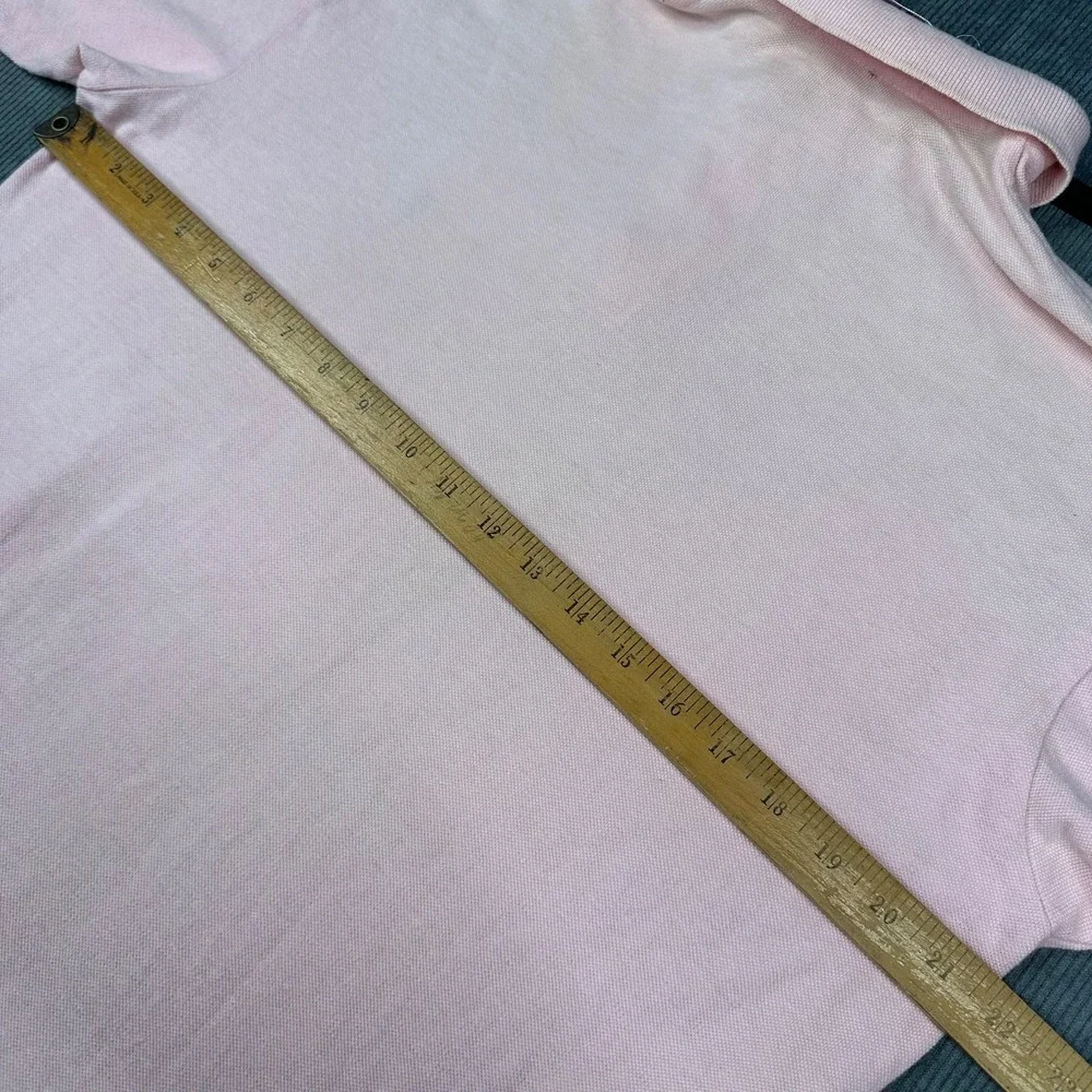 Vintage‎ Ralph Lauren Authentic Roughwear Pink Polo Shirt Made in USA Mens Large